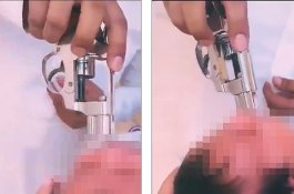 Video Viral, Usai Tembakkan Pistol ke Udara Pria Arab Tempelkan Moncong ke Mulut Bayi