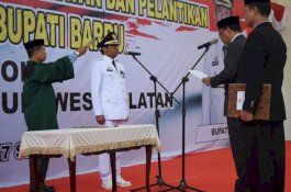 Nasruddin Dilantik Jadi Wabup, Bupati Barru Tak Jomlo Lagi