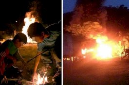 Kagumi Pemadam Kebakaran, Bocah-bocah SD Ini Bakar 12 Rumah