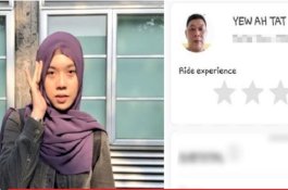 Momen Driver Online Tionghoa Tolong Siswi Melayu yang Kehilangan Uang