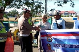 Ini Sejarahnya 22 September Jadi HUT Satlantas, di Selayar Polantas Bagikan Makan ke Tukang Becak