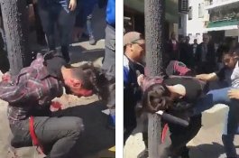 Video Pencuri Diikat ke Tiang Lampu dan Dipukuli, Diselamatkan Polisi Wanita