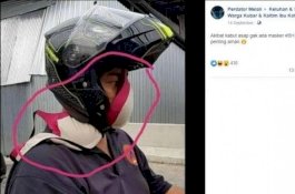 Hindari Kabut Asap Tapi Tak Ada Masker, Untung Ada Bra Istri