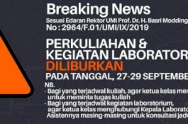 Antisipasi Demo, Mahasiswa Fakultas Teknologi Industri UMI Diliburkan