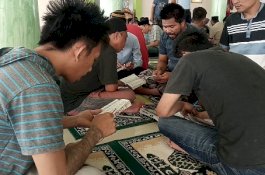 Suasana di Lapas Takalar, Mengaji Bersama Jadi Kegiatan Favorit Warga Binaan