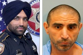 Hentikan Pengemudi, Kepala Polisi Bersorban Ini Tertembus Peluru