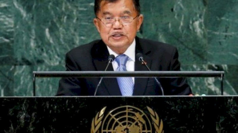 Wapres RI Jusuf Kalla pada sidang umum PBB.