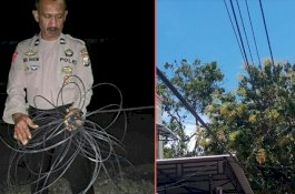 Lilit Leher Pengendara, Polisi Sita Puluhan Meter Kabel PT. Telkom Bulukumba