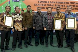 Pemkab Bantaeng Raih Penghargaan STBM Award oleh Kementerian Kesehatan RI