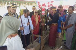 Hadiri Pesta Panen di Amparita, Bupati Sidrap Sampaikan Program Pemda untuk Petani