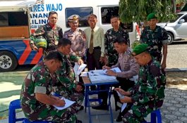 HUT Ke-74 TNI, Satlantas Polres Wajo Hadiahi SIM Gratis untuk Anggota Kodim 1406
