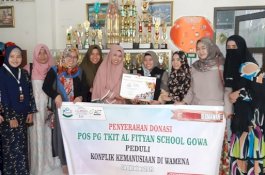 Persatuan Orang Tua Siswa Al-Fityan Gowa Sumbang Rp12 Juta untuk Korban Wamena