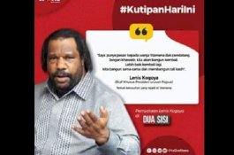 Lenis Kogoya Ajak Pendatang Kembali ke Wamena, Warganet: Suruh Presiden Kasi Contoh
