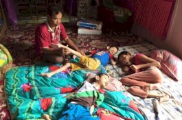 Kisah Ayah Tunggal dari Kelantan yang Rawat 3 Anaknya Penderita Cerebral Palsy