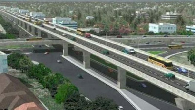 Desain tol layang AP Pettarani.