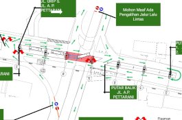 Begini Rekayasa Lalu Lintas Sekitar Fly Over saat Pengerjaan Tol Layang Pettarani