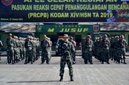 Kodam Hasanuddin Siapkan Pasukan Reaksi Cepat Penanggulangan Bencana 