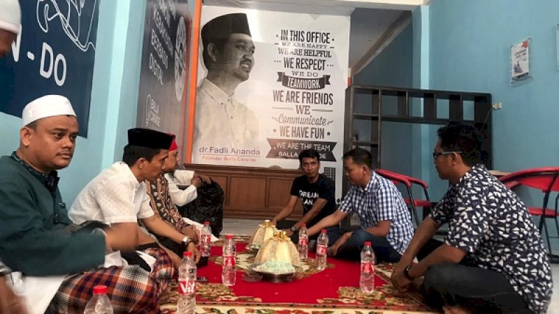 Syukuran pembukaan Balla Cara'de, di Jalan Bonto Mene, Makassar, Jumat (11/10/2019).