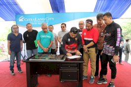 Pemkot Makassar Resmikan Revitalisasi Taman Gajah dan Pos Satpol PP