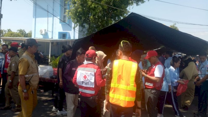 Tenda pengungsi yang ada di Lanud Hasanuddin.