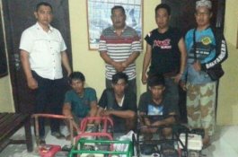 Sering Meresahkan, 3 Pencuri Mesin Pompa di Wajo Ditangkap