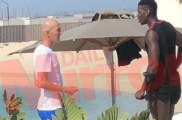 Pertemuan 10 Menit Zidane dan Pogba di Dubai, Ada yang Mereka Bahas?