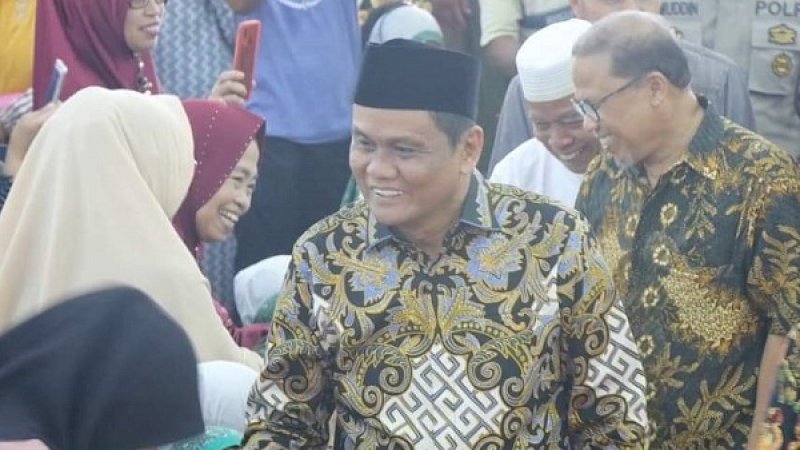 Bupati Barru, Suardi Saleh, saat peresmian gedung baru milik perusahaan UBM Group, Sabtu (19/10/2019).