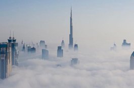 Di Instagram, Putra Mahkota Dubai Bagikan Foto Gedung Pencakar Langit Diselimuti Kabut