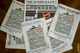 Halaman Depan Seluruh Koran Australia Disensor, Ternyata Ini Alasannya