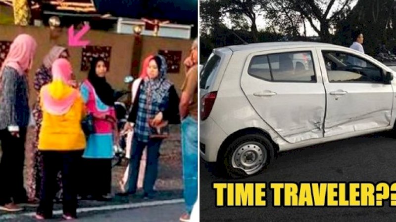 Foto aneh wanita kecelakaan yang diambil satu jam sebelum benar-benar kecelakaan.