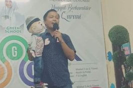 Belajar Mendongeng Bersama Kak Heru di TKIT Al Fatih