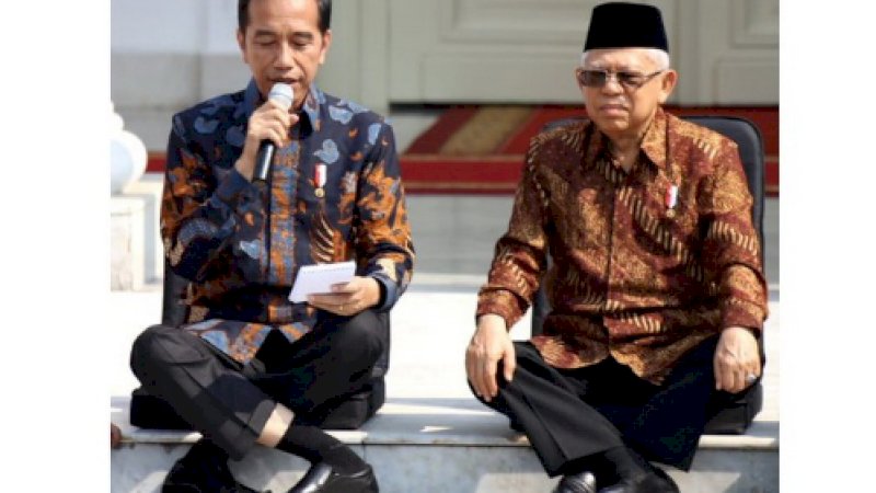 Presiden dan Wakil Presiden Terpilih, Jokowi dan Maruf Amin (Foto: Twitter)