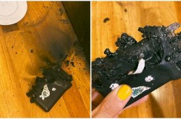 Horor, Powerbank Wanita Ini Meledak Meski tak Dicas