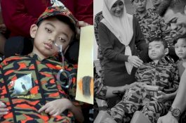 Sebelum Meninggal, Bocah Ini Penuhi Keinginan Terakhirnya Jadi Petugas Damkar