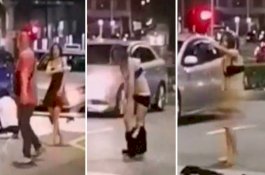 Cekcok dengan Supir Taksi, Wanita Ini Mengamuk Sambil Lepas Pakaian
