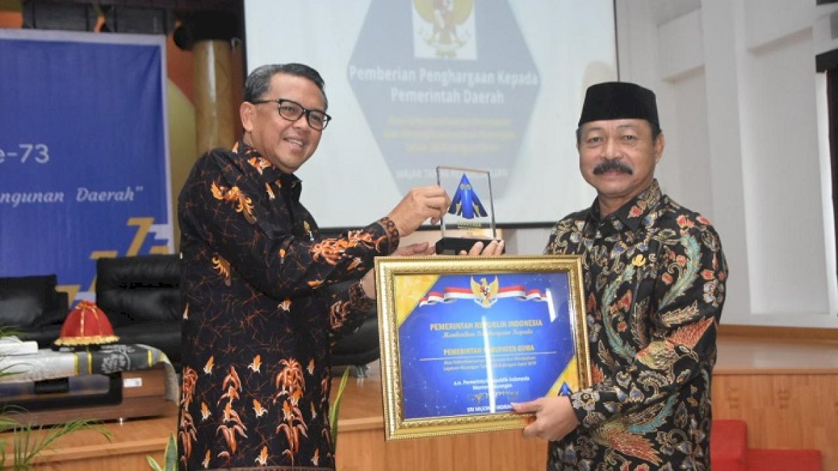 Membanggakan, Gowa Kembali Raih Penghargaan dari Kemenkeu RI 