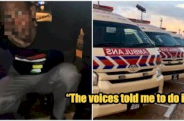 Curi Ambulans, Pria Malaysia: 