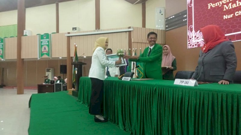 Suasana pengukuhan apoteker Fakultas Farmasi UMI di Auditorium Al Jibra, Rabu (30/10/2019).