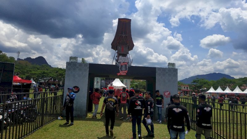 Honda Bikers Day (HBD) di Lapangan Kodim 1414 Rantepao, Toraja Utara, Sabtu (2/10/2019).