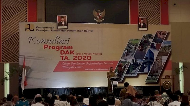 Acara Konsultasi Program DAK 2020, di Claro Hotel, Senin (4/11/2019).