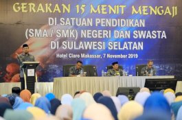 Pemprov Sulsel Dorong Program 15 Menit Mengaji untuk Siswa SMA