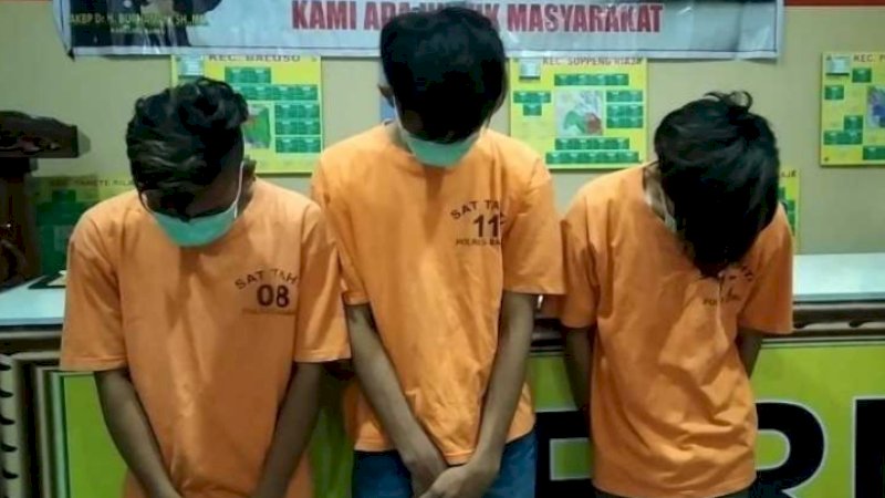 Apes! 3 Remaja di Barru Tertangkap Curi Elpiji di Rumah Purnawirawan Polisi