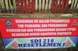TP4D Dipasang di Rehab Sekolah, Kejari Surati Diknas Jeneponto