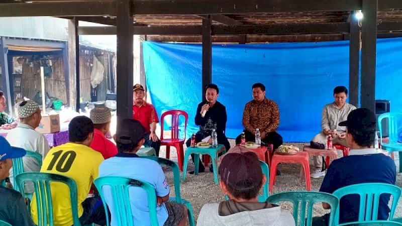 Arga Prasetya Ashar, hadir dalam acara tudang sipulung di Belawa, Minggu, (17/11/2019).