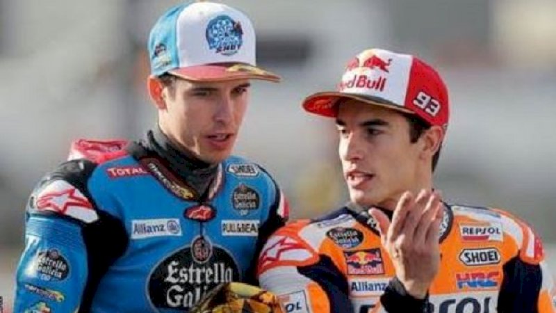 Alex Marquez dan Marc Marquez. (Foto: BBC)