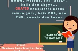 Hari Guru, Gratis Konsultasi Dokter di Klinik Ini