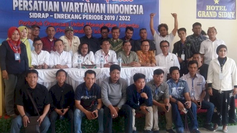 Para peserta Konferkab PWI Sidrap-Enrekang.