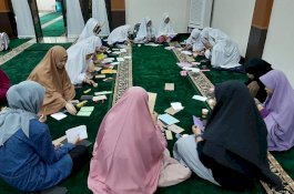 Sasar Anak-Anak, Andalan Mengaji Gelar Workshop Book Binding dan Pouch Flanel