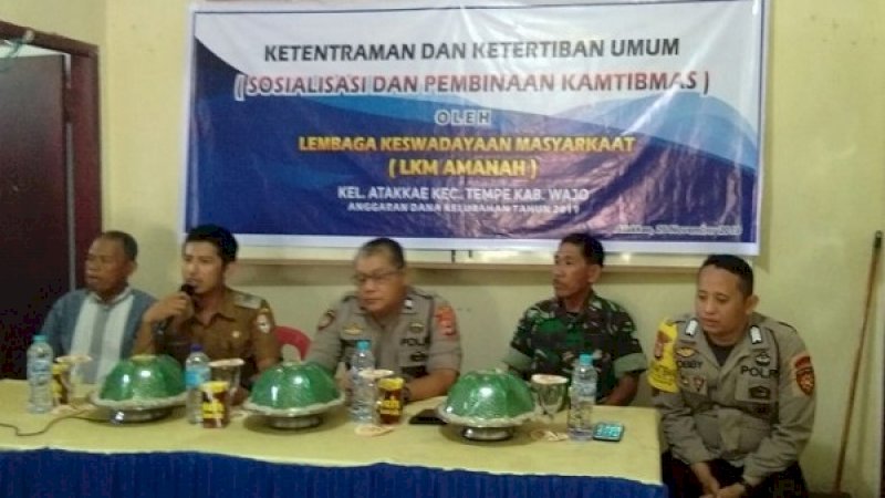 Sosialisasi Kamtibmas di Kelurahan Atakkae.