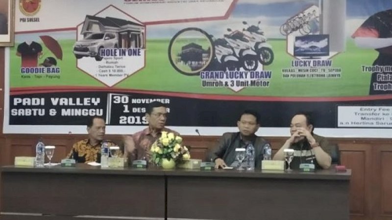 Forum Komunikasi Industri Jasa Keuangan (FKIJK) bekerja sama Persatuan Golf Indonesia (PGI) Sulsel, akan menggelar Open Golf Tournament FKIJK Sulselbar Series 2.